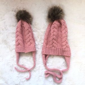 Mommy and Baby Crochet Beanie set